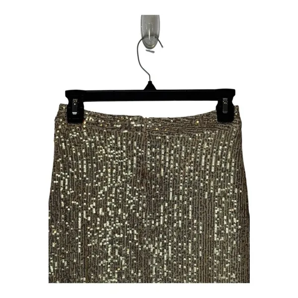 Club L London Skirt Women 4 Light Gold‎ Sequins Doing it For the Glam Maxi NWT - Image 5