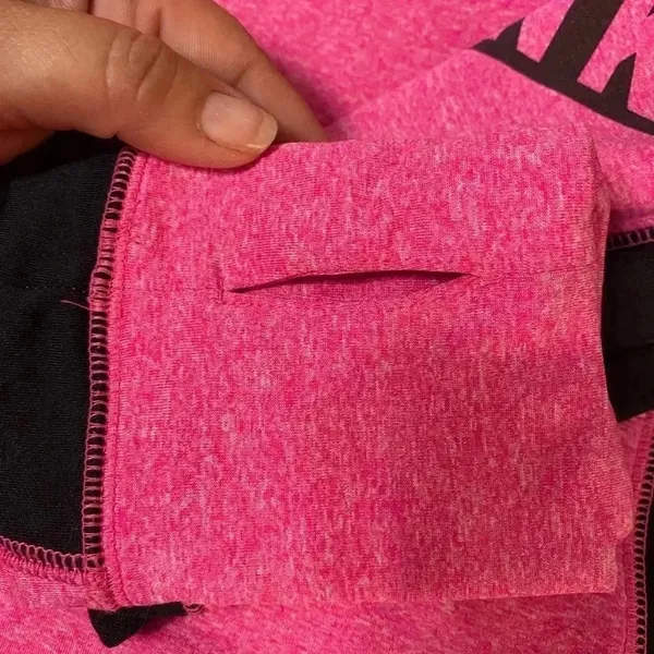 Victoria's‎ Secret Pink Ultimate 1/4 Zip Pullover Jacket Pink Black Small - Image 7