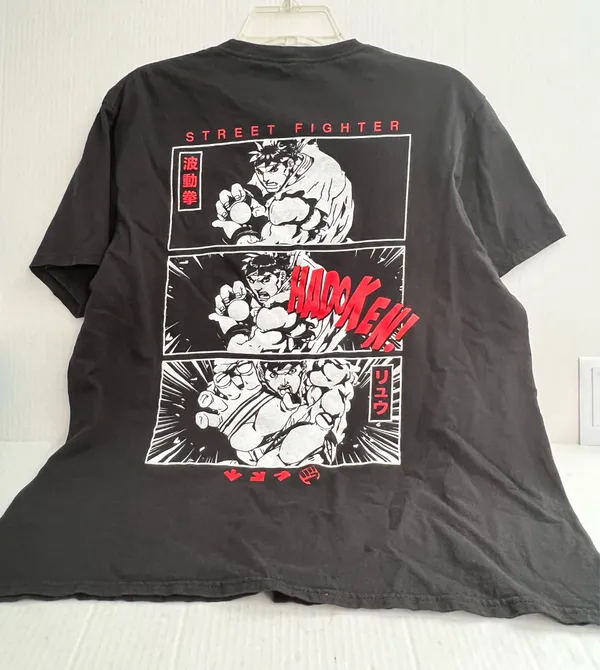 Street Fighter Graphic Black T-Shirt - Image 3