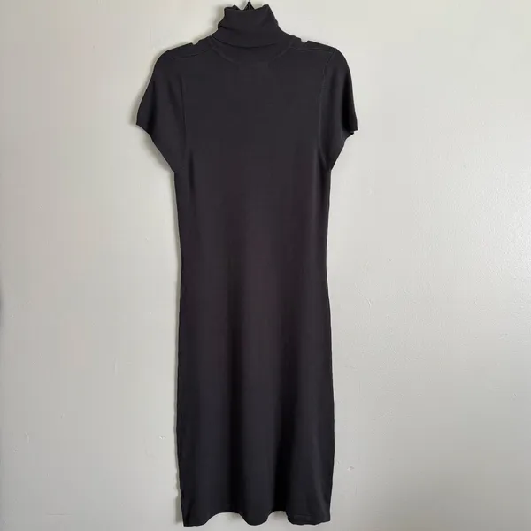 Zara Gray Knit Turtleneck Sweater Dress Size L - Image 3