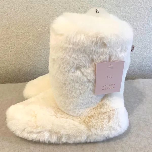 Women's LC Allover Faux Fur Tall Boot Slipper - Image 2