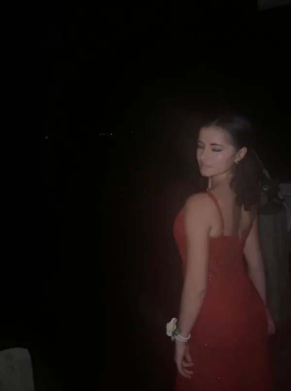 red corset prom dress - Image 2