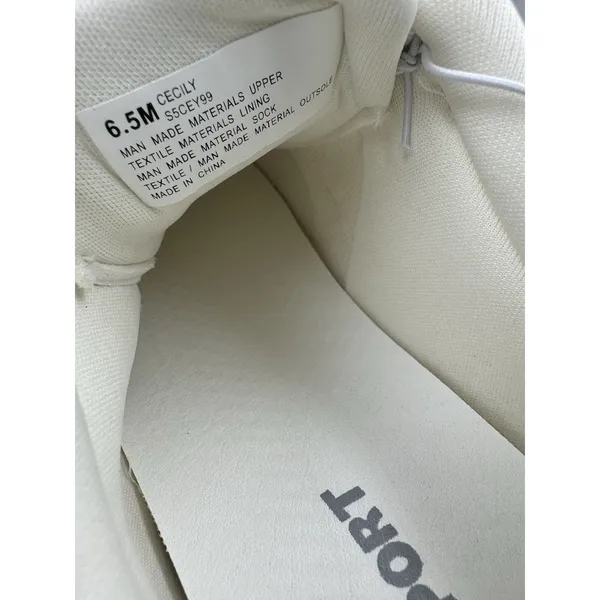New J Sport Cecily Women’s Sneaker Suede White/Grey Low Top Shoes Size 6.5 US - Image 10