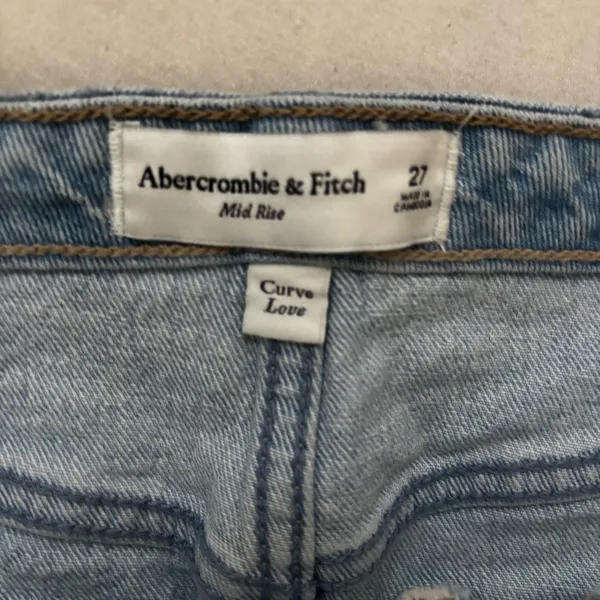 Abercrombie Curve Love Mid Rise Denim Mini Skirt 27 - Image 6