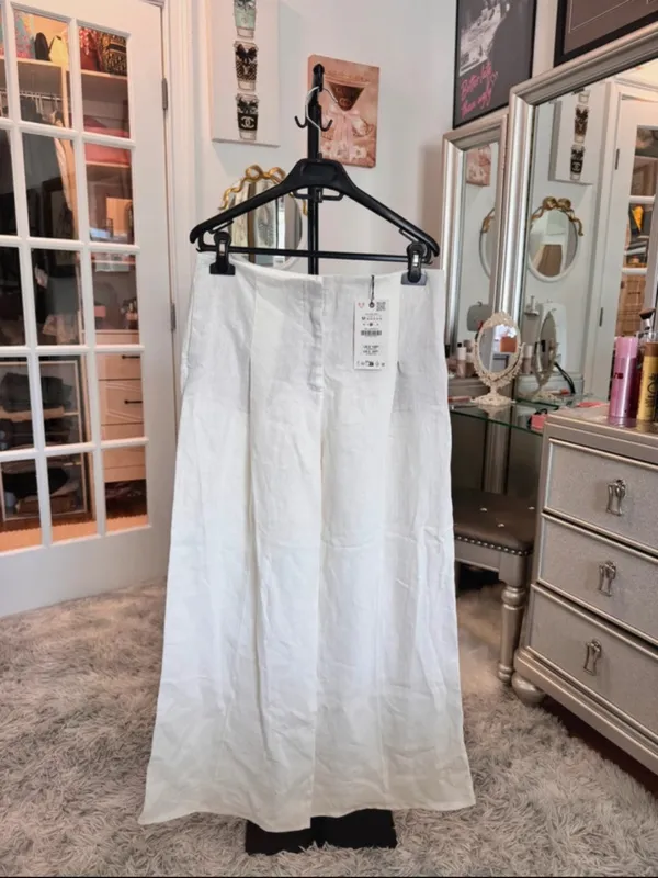 Zara Line Blend wide leg pants - Image 3