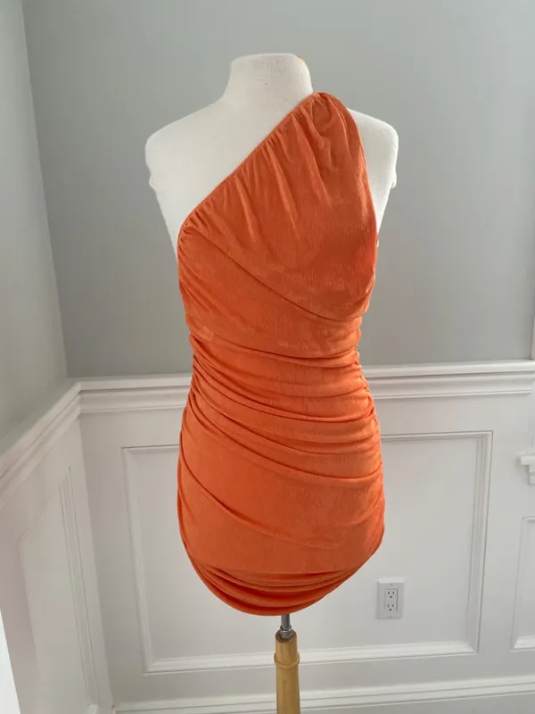 Lioness "The Goddess" Mini Dress In Orange! - Image 2
