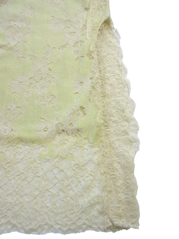 NWT Hill House Alba in Yellow White Lace Maxi Dress XS - Image 5