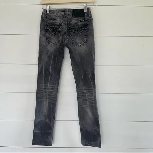 Miss Me Black Distressed Skinny Jeans - Image 2