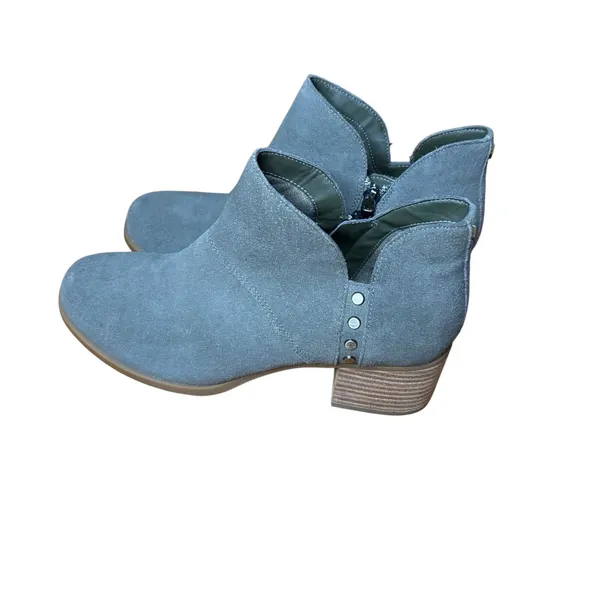 Koolaburra by UGG Sofia Suede Side Zip Ankle Booties 1096440 Womens Size 8.5 Gray - Image 10