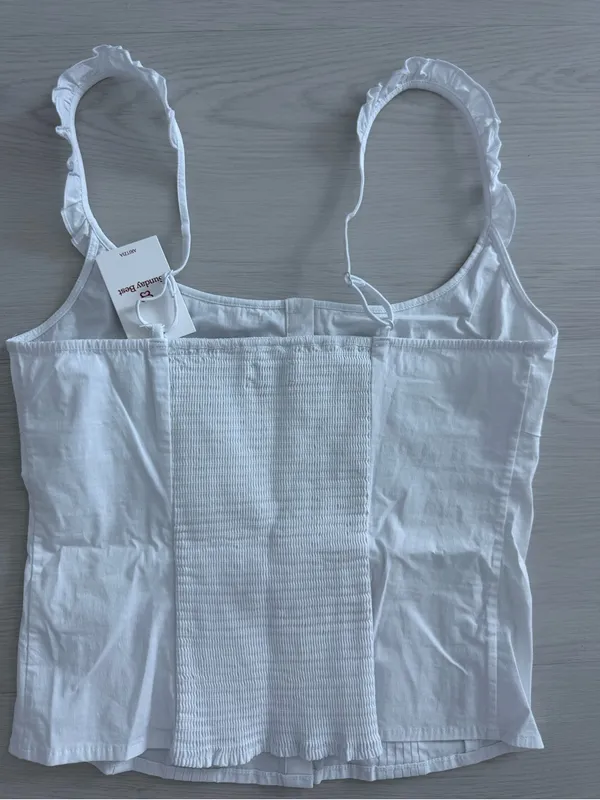 Aritzia Sunday Best White Top Size S- NWT - Image 2