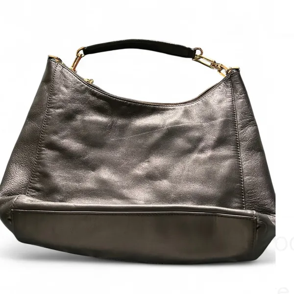 MICHAEL Michael Kors Matilda Pebbled Leather Shoulder Bag / Hobo in Black - Image 2