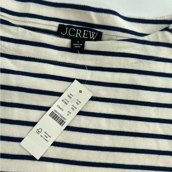 NWT J. Crew Mariner Cloth Short-Sleeve‎ T-Shirt with Buttons Sz S - Image 6