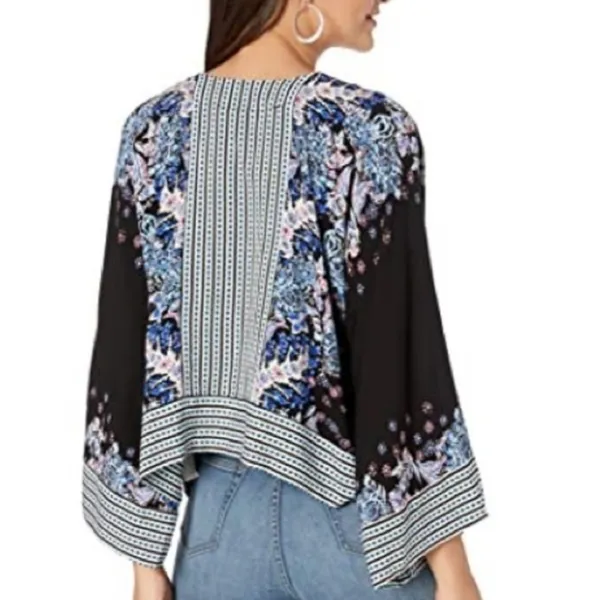 Free People Mix N Match Mixed Print Top Sz M - Image 2
