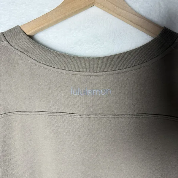 Lululemon Perfectly Oversized Crew Pullover Green Brown Women's Size 12 - Image 4