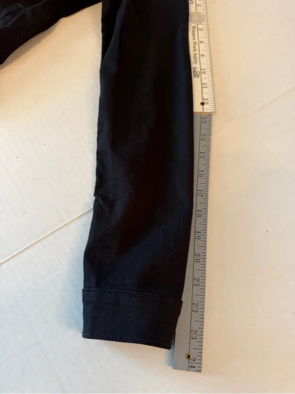 Levi's Black Women's Denim Trucker Jacket size Medium - Image 12