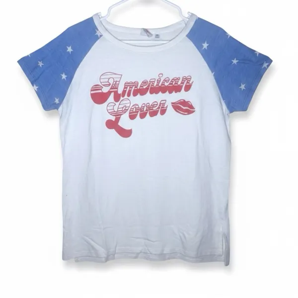 JUNK FOOD Women’s Casual Short Sleeve American Lover Graphic Tee - Image 2