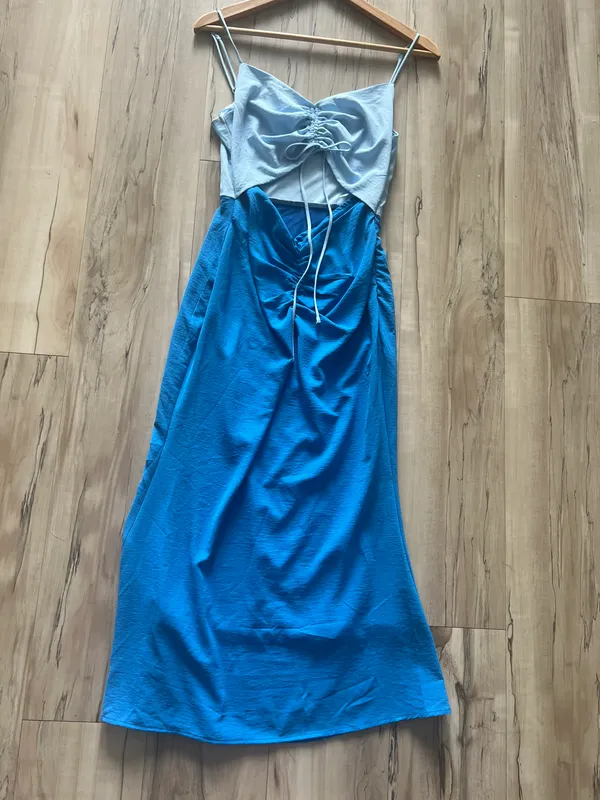 Sammy Jones Ruched Midi Dress XS - Image 7
