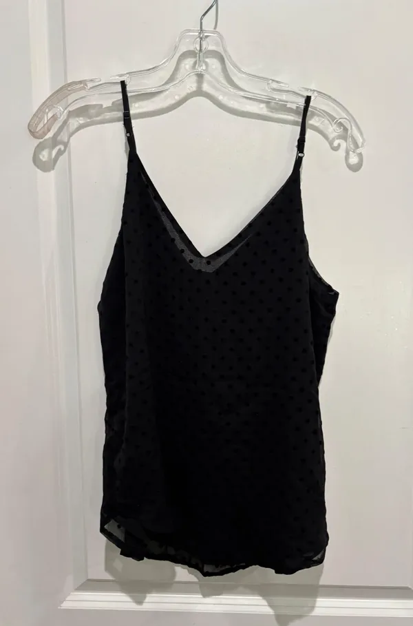 Shinestar Lined Black Camisole, Sz L - Image 2