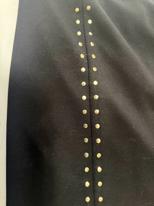 New York & Company Black Studded Stretch Pencil Skirt - Image 5