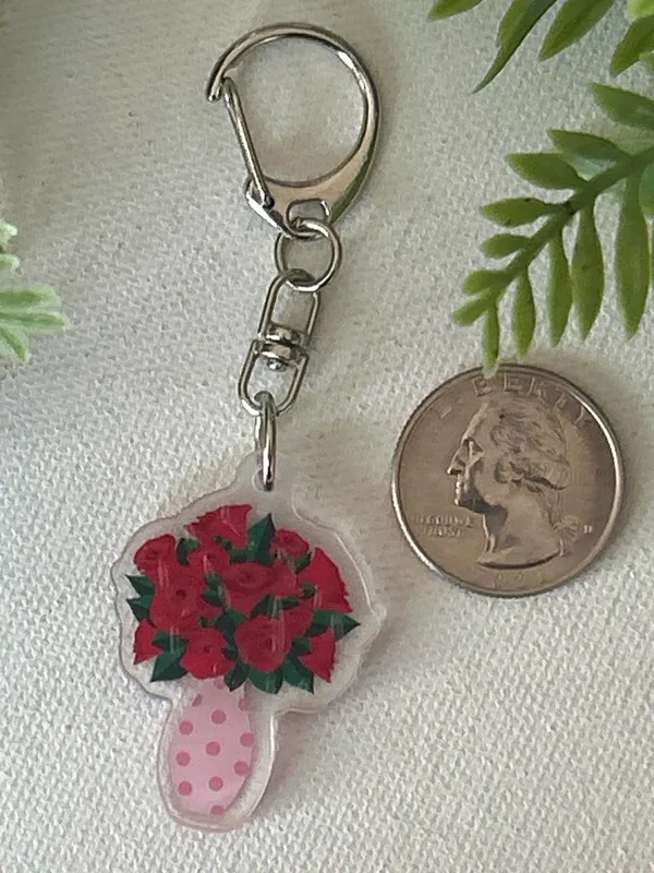 Acrylic Bouquet Keychain - Image 4