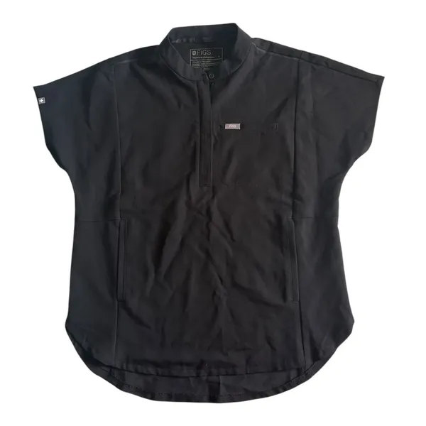 Figs Montex Zipper Scrub Top Black Size Women’s Small - Image 7