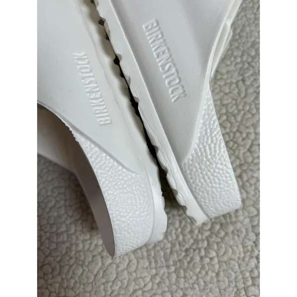 Birkenstock Arizona EVA Sandals White Slip On Water Resistant Size 38 - Image 5