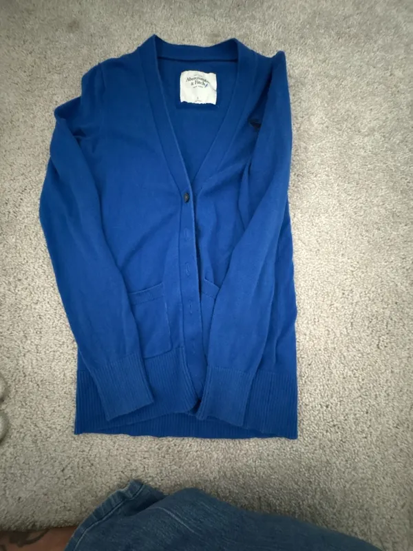 Abercrombie & Fitch Y2K V-Neck Button Down Cardigan Size S - Image 6