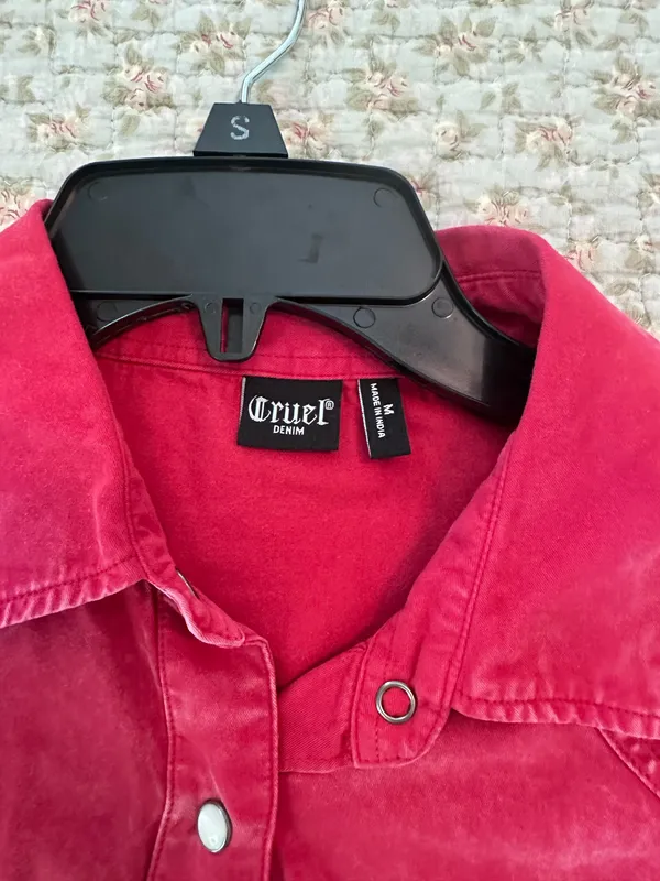 Cruel Girl Pearl Snap Western Shirt - Image 2