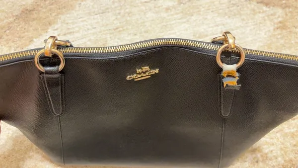 Coach Black Tote Bag with Gold Details - Image 3
