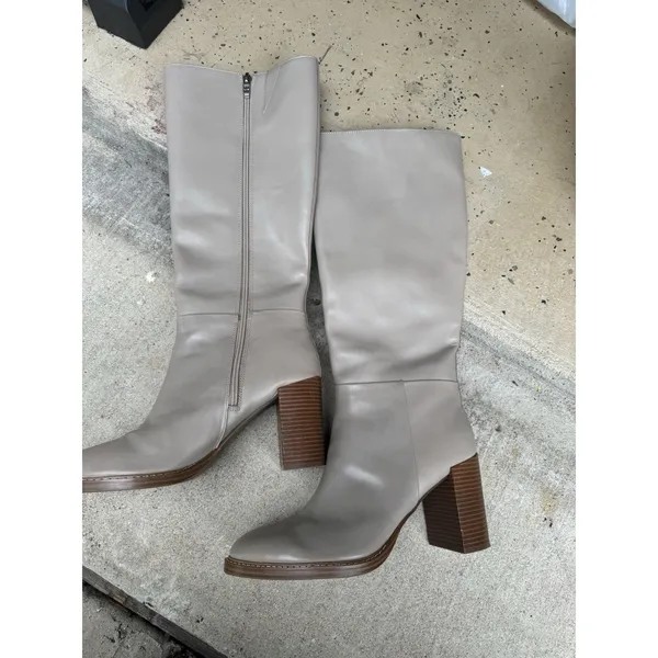Marc Fisher Women's Gabey Wide Calf Almond Toe Block Heel Dress Boots - US 10M - Image 5