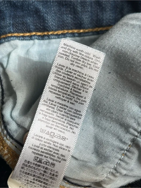 GAP 1969• Straight leg dark denim jeans• Sz 12 - Image 7