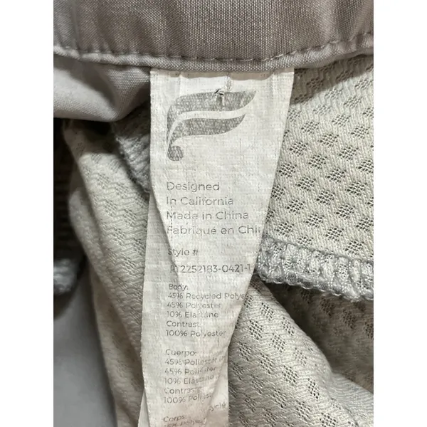 Fabletics Women's Gray High Waisted Straight Leg Casual Trousers Pants Size M - Image 5