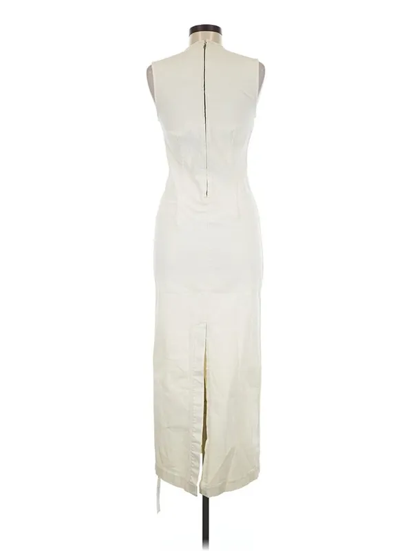 NWT Reformation Kendi Denim Midi in Fior Di Latte Sleeveless Stretch Dress 6 - Image 6