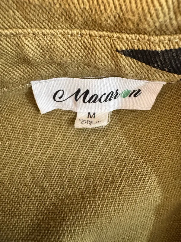 Star shirt/ Jacket by Macaron Green Size M - Image 4