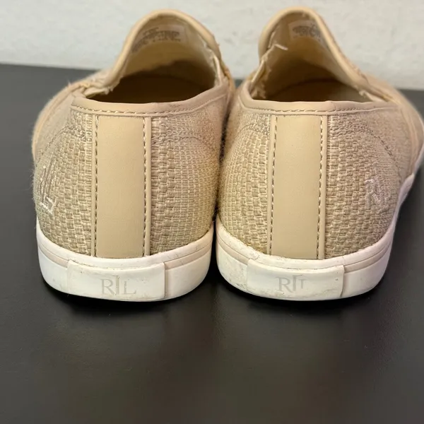 Ralph Lauren Womens Slip on Sneakers Size 7.5 RL Logo Preppy Nautical Minimalist - Image 4