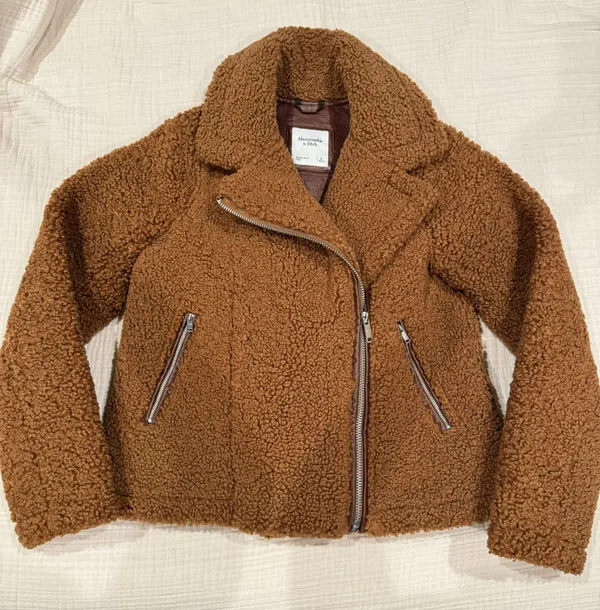 Abercrombie Teddy Leather Jacket - Image 3