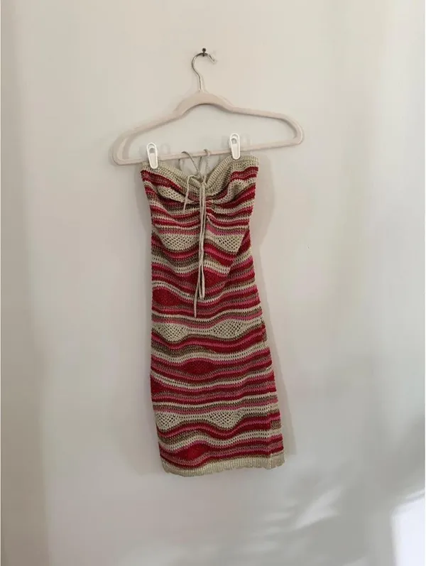 Farm Rio Mixed Waves Knit Mini Dress - Image 5