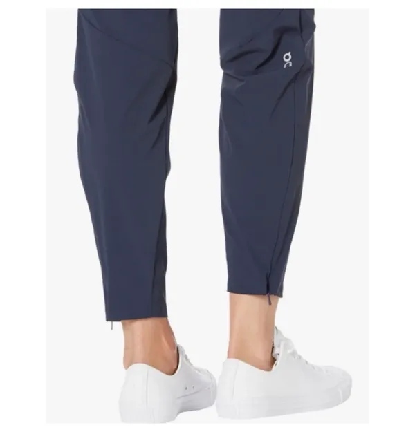 On Running Women's Lightweight Pants Black Size S - Elastic Waist Ankle Zip - Image 4