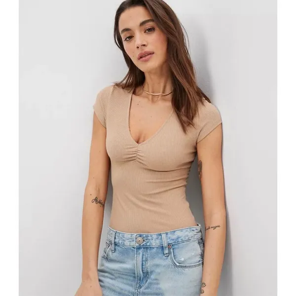 American Eagle ✨ V-Neck Cinch Front Bodysuit✨ - Image 2