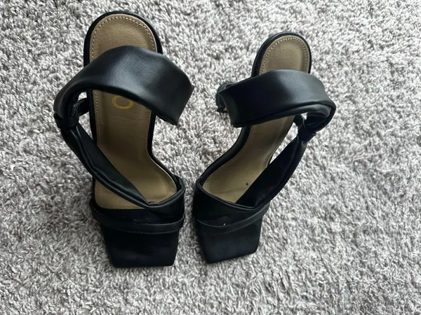 EGO Square Toe Strappy Heels - Image 4