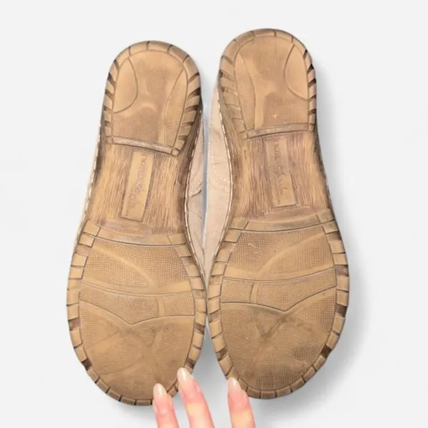 Naturalizer Beige Suede Slip On Loafers, size 6 - Image 8