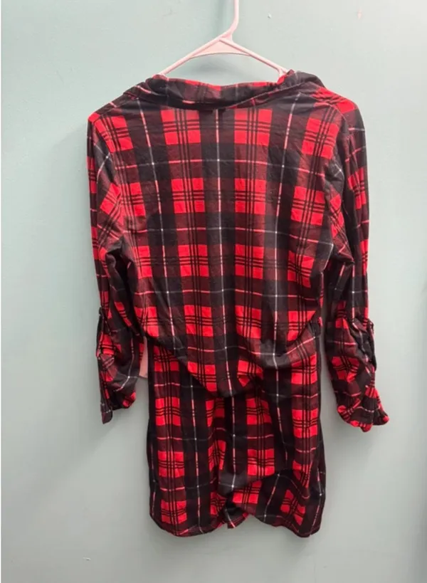 Long sleeve flannel dress - Image 2