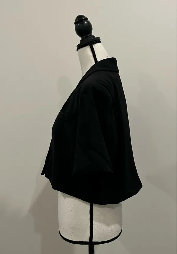 Dazy Cropped Blazer Black Size XL - Image 3