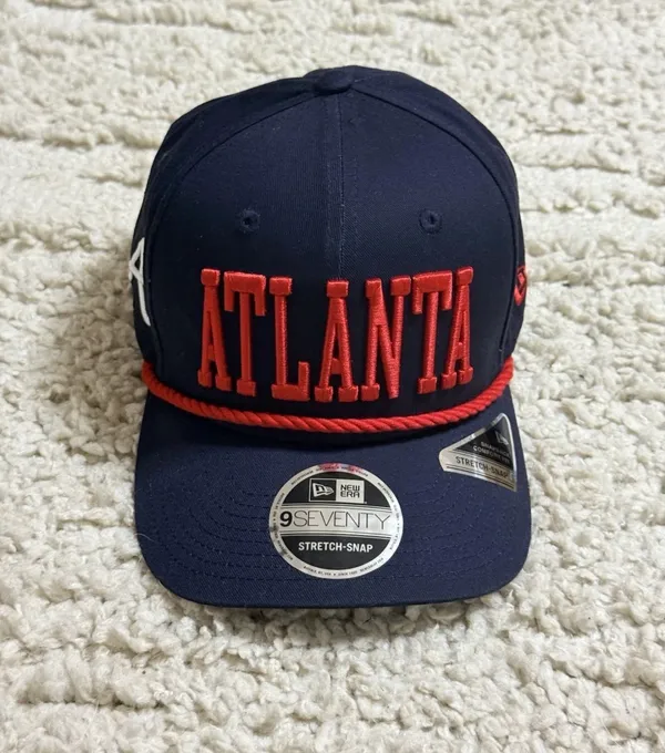 New Era Atlanta Braves MLB 9Seventy Stretch Snapback Hat - Image 2