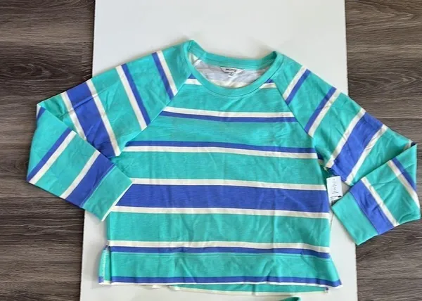 Wildfox Striped Long Sleeve Matching Lounge Wear Set Medium - Image 6