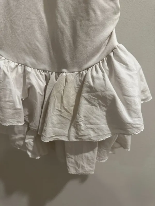 FREE PEOPLE Movement Field Day Crew Neck Sleeveless Drop Waist Skortsie in White - Image 6