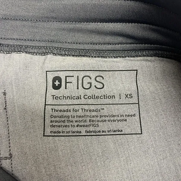FIGS Heather Grey High Waisted Jogger Medical Scrub Pull-On Cargo Pant PO3743-XS - Image 14