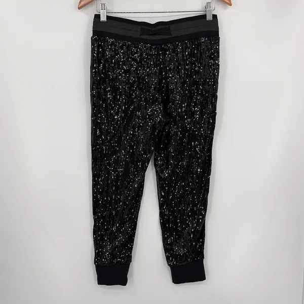 Guess Sequin Joggers Sz Small Y2K Club Mob Wife Disco Indie Holiday McBling - Image 4