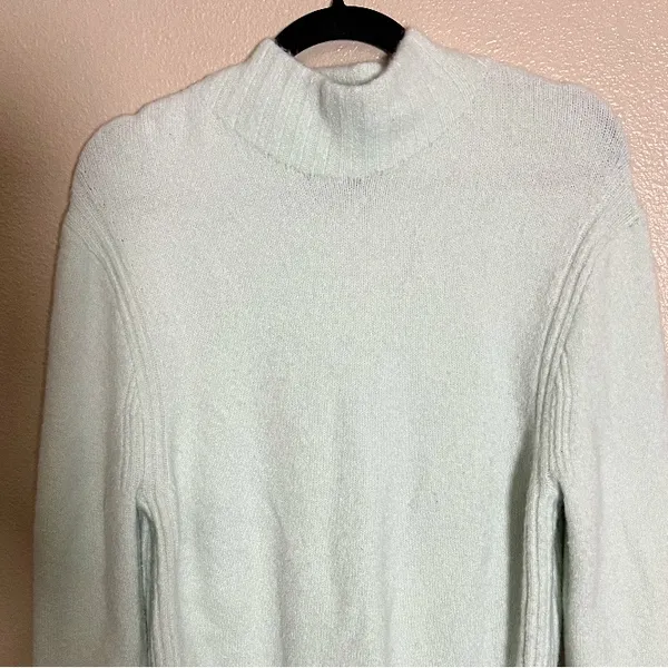 J. Crew Merino Alpaca Mock Neck Pastel Pullover Sweater size Large‎ - Image 3