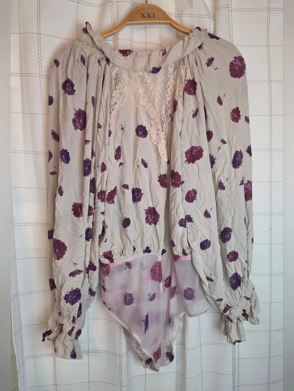 Free People Poppy Printed Bodysuit - Image 6